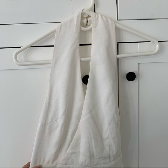 Do + Be White Halter Wrap Romper Size Small - Picture 7 of 13